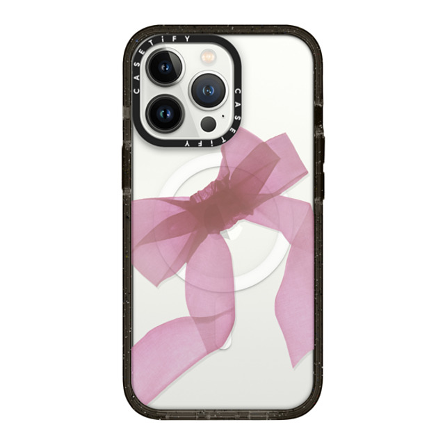 CASETiFY iPhone 13 Pro ケース ブラック インパクトケース MagSafe対応 Ribbon,Cottagecore Cottagecore,Ribbon Pink Organza Ribbon Back to School CASETiFY iPhone 13 Pro ケース ブラック インパクトケース MagSafe対応 Ribbon,Cottagecore Cottagecore,Ribbon Pink Organza Ribbon Back to School