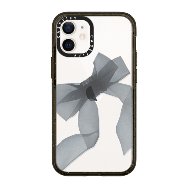 CASETiFY iPhone 12 mini Case Black インパクトケース Ribbon,Y2K Ribbon,Y2K Black Organza Ribbon Mother's Day CASETiFY iPhone 12 mini Case Black インパクトケース Ribbon,Y2K Ribbon,Y2K Black Organza Ribbon Mother's Day