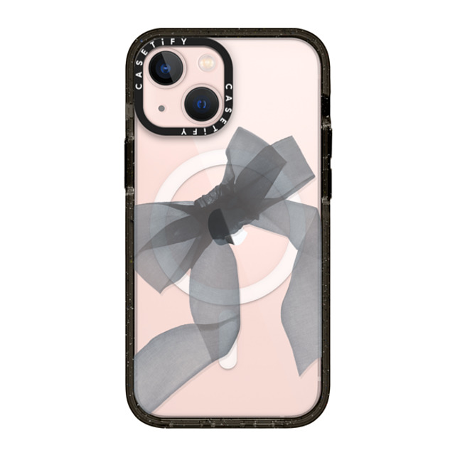 CASETiFY iPhone 13 Mini Case Black Impact Case MagSafe Compatible Ribbon,Y2K Ribbon,Y2K Black Organza Ribbon Mother's Day CASETiFY iPhone 13 Mini Case Black Impact Case MagSafe Compatible Ribbon,Y2K Ribbon,Y2K Black Organza Ribbon Mother's Day