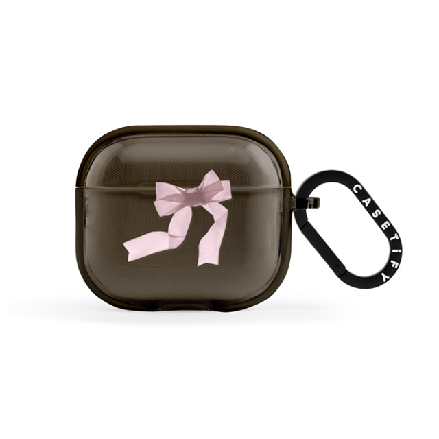 CASETiFY AirPods(第3世代) Black インパクトケース Ribbon Pink Organza Ribbon CASETiFY AirPods(第3世代) Black インパクトケース Ribbon Pink Organza Ribbon