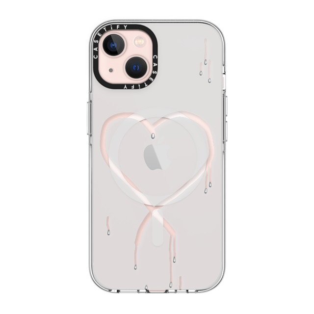 CASETiFY iPhone 13 ケース クリア クリア ケース MagSafe対応 Frosted Heart casetify_artist