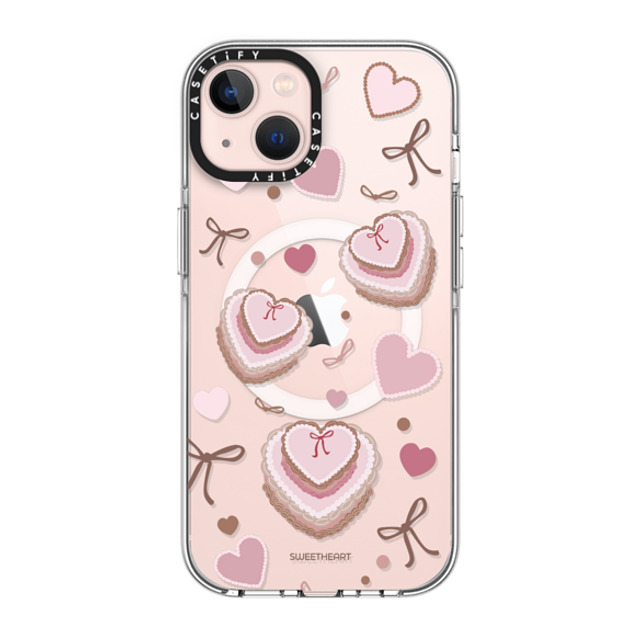 CASETiFY iPhone 13 ケース Clear クリア ケース MagSafe対応 Sweetheart cake case casetify_artist