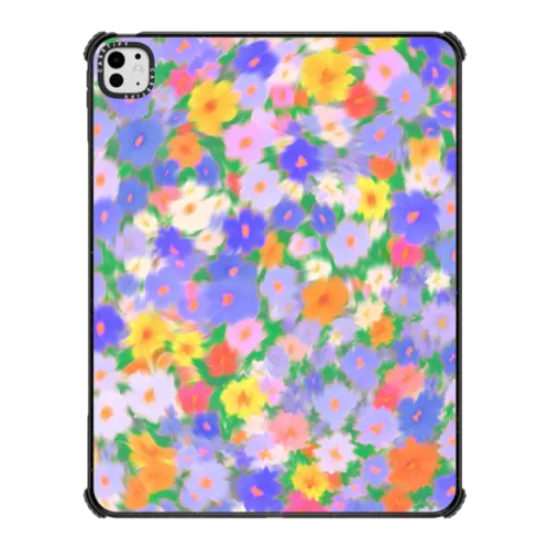iPad Pro 13-inch (M4/M5) - Floral Swirl - Purple