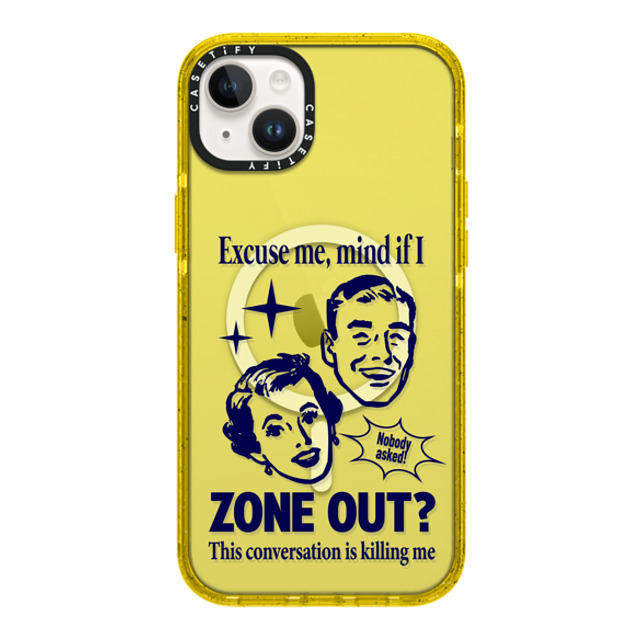 CASETiFY iPhone 14 Plus ケース イエロー インパクトケース MagSafe対応 Quote Quote,Quote Zone Out Father's Day CASETiFY iPhone 14 Plus ケース イエロー インパクトケース MagSafe対応 Quote Quote,Quote Zone Out Father's Day
