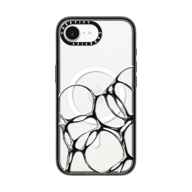 CASETiFY iPhone 16e Case Black Impact Case MagSafe Compatible Futurism Futurism Chrome Bubbles Back to School CASETiFY iPhone 16e Case Black Impact Case MagSafe Compatible Futurism Futurism Chrome Bubbles Back to School