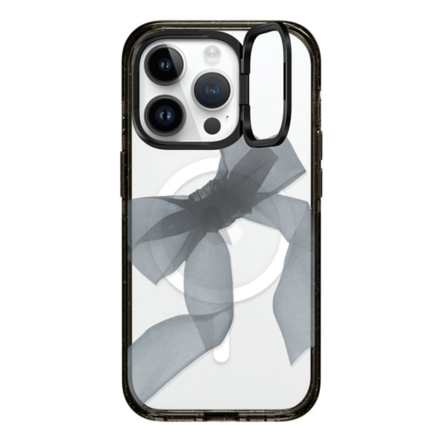 CASETiFY iPhone 14 Pro Case Black インパクトリングスタンドケース MagSafe対応 Ribbon,Y2K Black Organza Ribbon CASETiFY iPhone 14 Pro Case Black インパクトリングスタンドケース MagSafe対応 Ribbon,Y2K Black Organza Ribbon