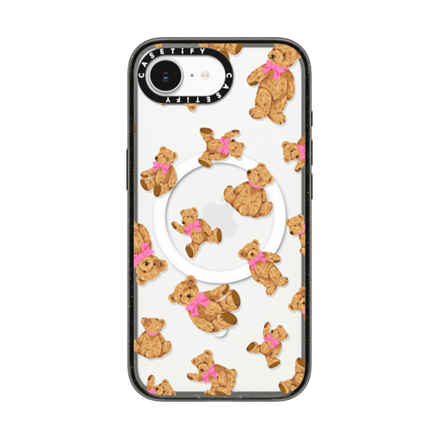 CASETiFY iPhone 16e Case Black Impact Case MagSafe Compatible Animal,Pattern Animal,Pattern Beary Sweet Back to School CASETiFY iPhone 16e Case Black Impact Case MagSafe Compatible Animal,Pattern Animal,Pattern Beary Sweet Back to School