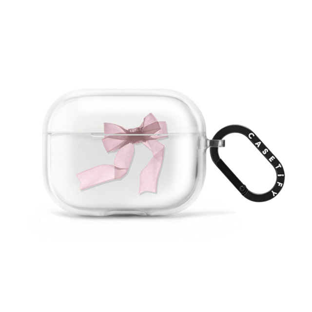 CASETiFY AirPods Pro フロスト インパクトケース Ribbon Pink Organza Ribbon