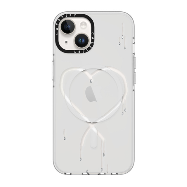 CASETiFY iPhone 14 ケース クリア クリア ケース MagSafe対応 Frosted Heart casetify_artist