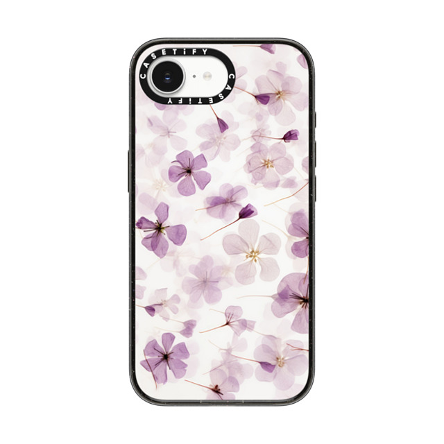 CASETiFY iPhone 16e ケース ブラック インパクトケース MagSafe対応 Floral,Pattern Floral,Pattern Lilac Blossom Back to School CASETiFY iPhone 16e ケース ブラック インパクトケース MagSafe対応 Floral,Pattern Floral,Pattern Lilac Blossom Back to School