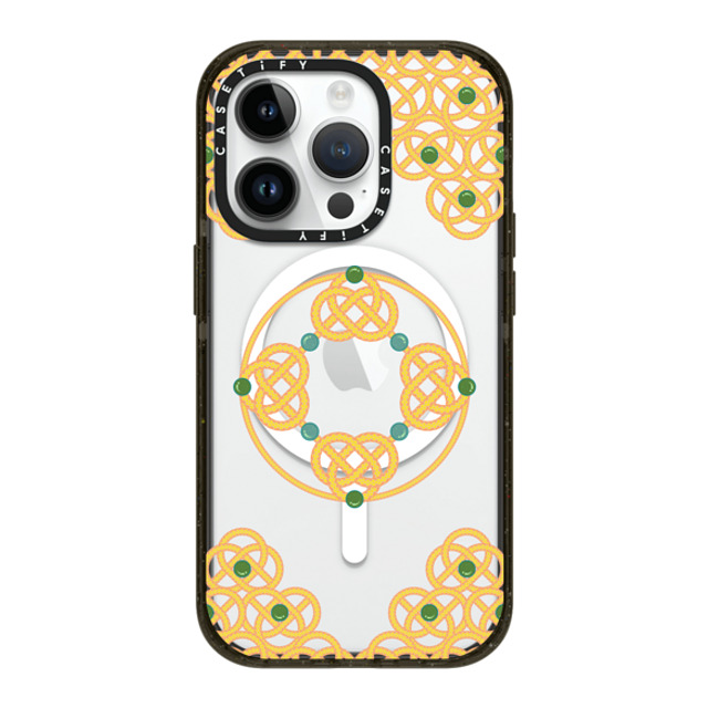 CASETiFY iPhone 14 Pro ケース ブラック インパクトケース MagSafe対応 Fortune All Around casetify_artist