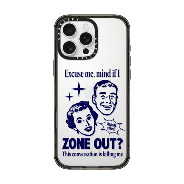 CASETiFY iPhone 16 Pro Max Case ブラック インパクトケース Quote Quote,Quote Zone Out Mother's Day CASETiFY iPhone 16 Pro Max Case ブラック インパクトケース Quote Quote,Quote Zone Out Mother's Day