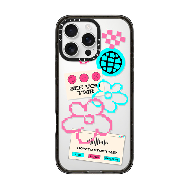 CASETiFY iPhone 16 Pro Max Case Black インパクトケース Typography,Y2K Typography,Y2K See you tmr Father's Day CASETiFY iPhone 16 Pro Max Case Black インパクトケース Typography,Y2K Typography,Y2K See you tmr Father's Day