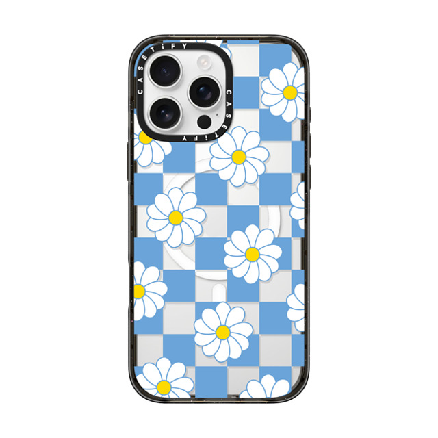 CASETiFY iPhone 16 Pro Max Case Black Impact Case MagSafe Compatible Preppy,Floral Checkered,Floral,Floral,Pattern,Y2K,Preppy Daisy Checkers Back to School CASETiFY iPhone 16 Pro Max Case Black Impact Case MagSafe Compatible Preppy,Floral Checkered,Floral,Floral,Pattern,Y2K,Preppy Daisy Checkers Back to School