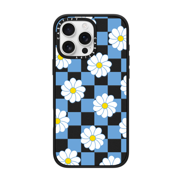 CASETiFY iPhone 16 Pro Max Case Matte Black Impact Case MagSafe Compatible Preppy,Floral Checkered,Floral,Floral,Pattern,Y2K,Preppy Daisy Checkers Back to School CASETiFY iPhone 16 Pro Max Case Matte Black Impact Case MagSafe Compatible Preppy,Floral Checkered,Floral,Floral,Pattern,Y2K,Preppy Daisy Checkers Back to School