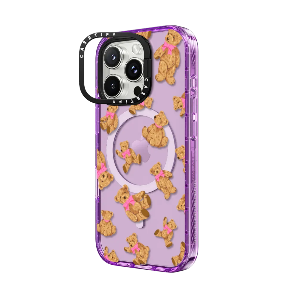 Impact Ring Stand iPhone 16 Pro Max Case MagSafe Compatible - Beary Sweet