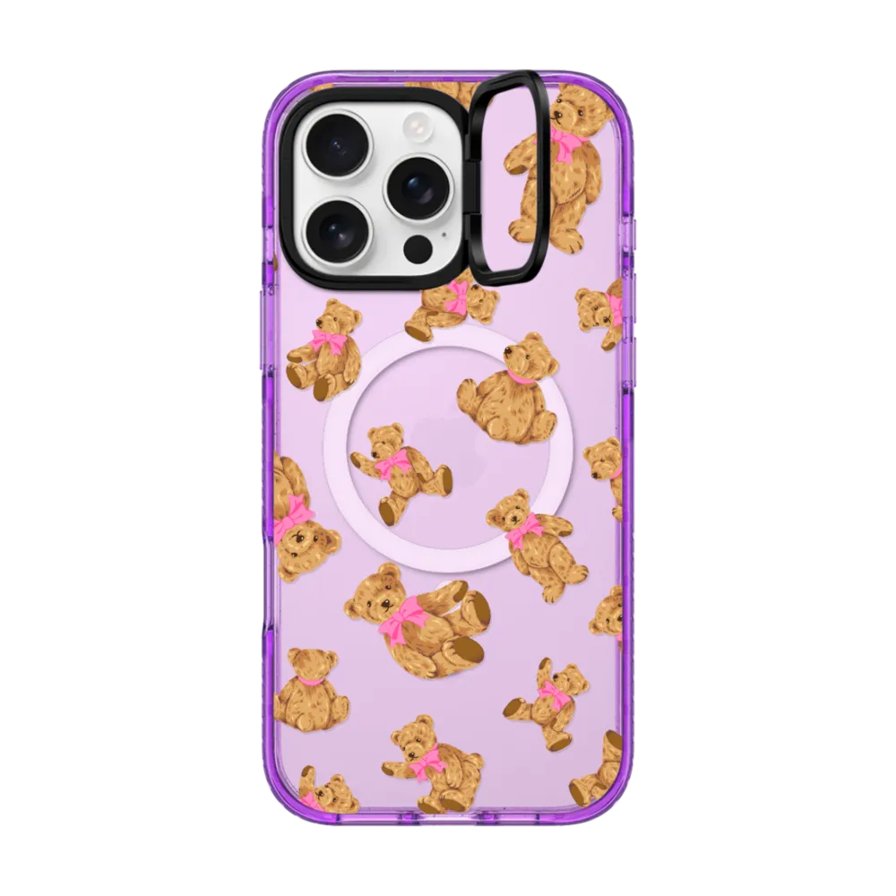 Impact Ring Stand iPhone 16 Pro Max Case MagSafe Compatible - Beary Sweet