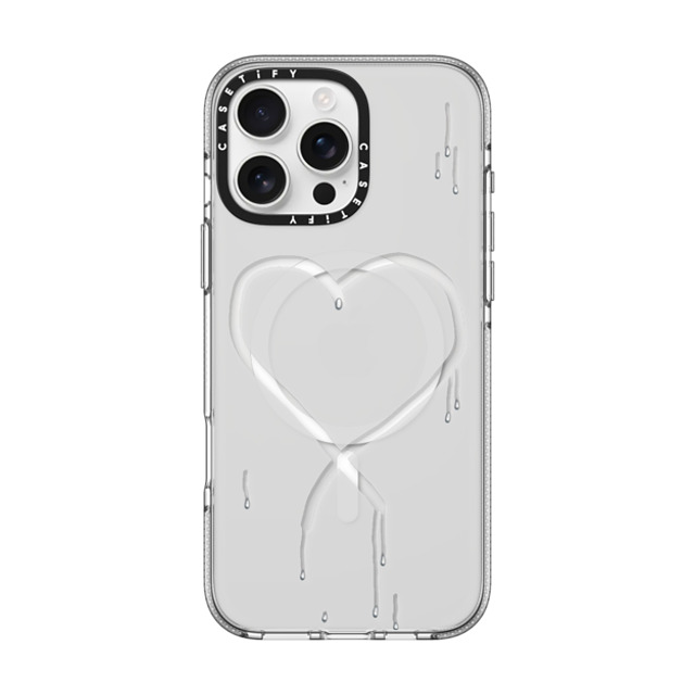 CASETiFY iPhone 16 Pro Max ケース クリア クリア ケース MagSafe対応 Frosted Heart casetify_artist