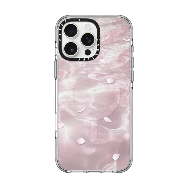 CASETiFY iPhone 16 Pro Max Case Clear Clear Case MagSafe Compatible フローラル Floating Petals CASETiFY iPhone 16 Pro Max Case Clear Clear Case MagSafe Compatible フローラル Floating Petals