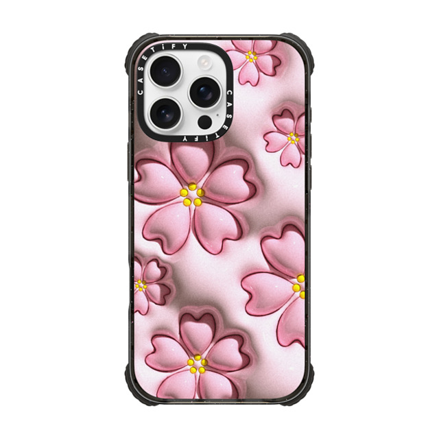 CASETiFY iPhone 16 Pro Max ケース ブラック ウルトラ インパクトケース MagSafe 対応 Floral フローラル Sakura Father's Day CASETiFY iPhone 16 Pro Max ケース ブラック ウルトラ インパクトケース MagSafe 対応 Floral フローラル Sakura Father's Day