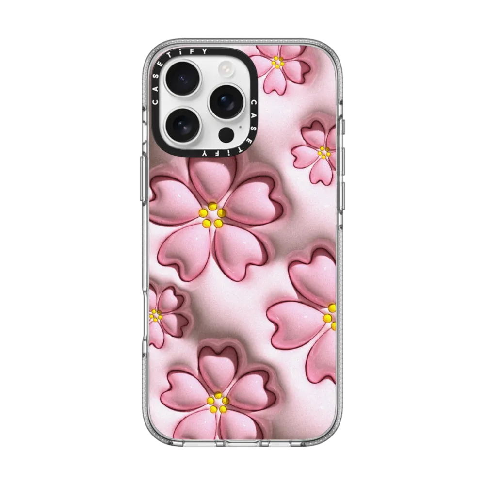 Impact Clear iPhone 16 Pro Max Case MagSafe Compatible - Sakura