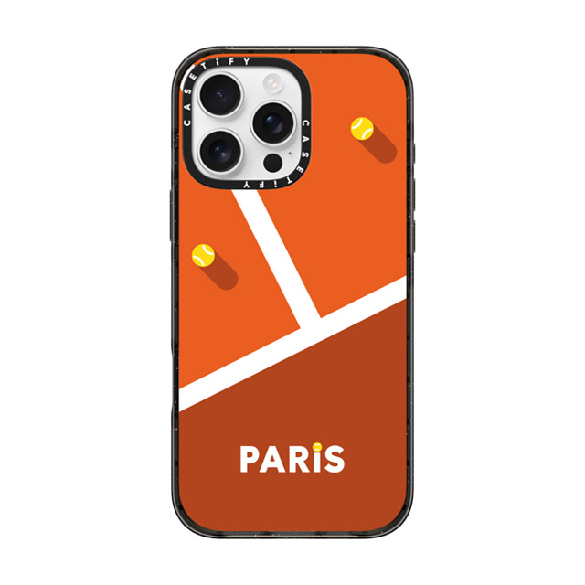 CASETiFY iPhone 16 Pro Max Case Black インパクトケース Paris Court casetify_artist Father's Day CASETiFY iPhone 16 Pro Max Case Black インパクトケース Paris Court casetify_artist Father's Day