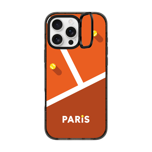 CASETiFY iPhone 16 Pro Max ケース ブラック インパクトリングスタンドケース MagSafe対応 Paris Court casetify_artist Father's Day CASETiFY iPhone 16 Pro Max ケース ブラック インパクトリングスタンドケース MagSafe対応 Paris Court casetify_artist Father's Day