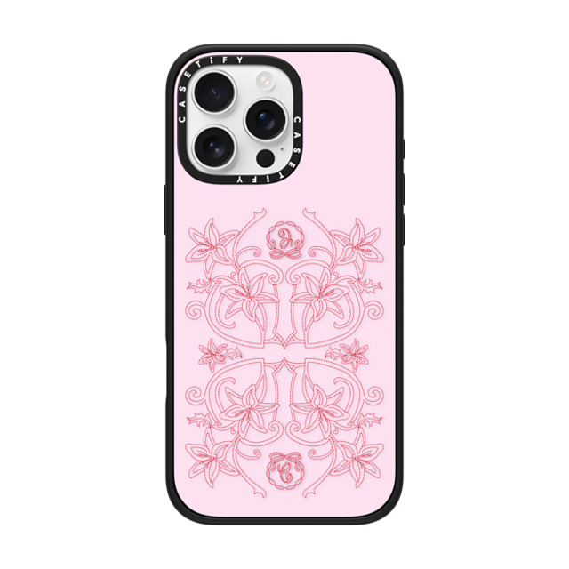 CASETiFY iPhone 16 Pro Max ケース マットブラック インパクトケース MagSafe対応 Floral,Pattern Floral,Pattern Luxe Garden - Pink Back to School CASETiFY iPhone 16 Pro Max ケース マットブラック インパクトケース MagSafe対応 Floral,Pattern Floral,Pattern Luxe Garden - Pink Back to School