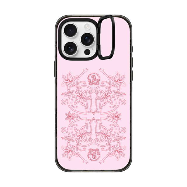 CASETiFY iPhone 16 Pro Max ケース ブラック インパクトリングスタンドケース MagSafe対応 Floral,Pattern Floral,Pattern Luxe Garden - Pink Back to School CASETiFY iPhone 16 Pro Max ケース ブラック インパクトリングスタンドケース MagSafe対応 Floral,Pattern Floral,Pattern Luxe Garden - Pink Back to School