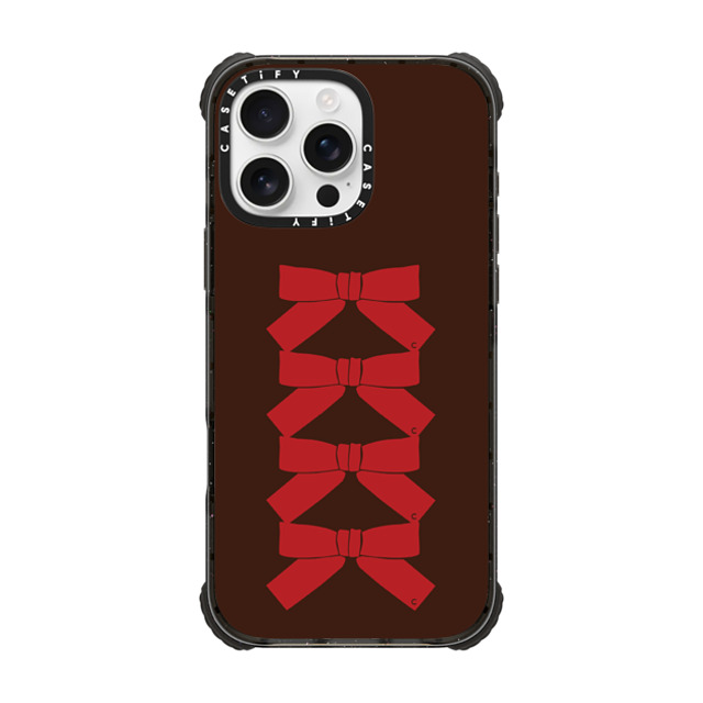 CASETiFY iPhone 16 Pro Max Case ブラック ウルトラ インパクトケース MagSafe 対応 Ribbon,Bowcore Coquette,Bowcore,Ribbon Burgundy Bows - Drama Queen Sienna New iPhone CASETiFY iPhone 16 Pro Max Case ブラック ウルトラ インパクトケース MagSafe 対応 Ribbon,Bowcore Coquette,Bowcore,Ribbon Burgundy Bows - Drama Queen Sienna New iPhone