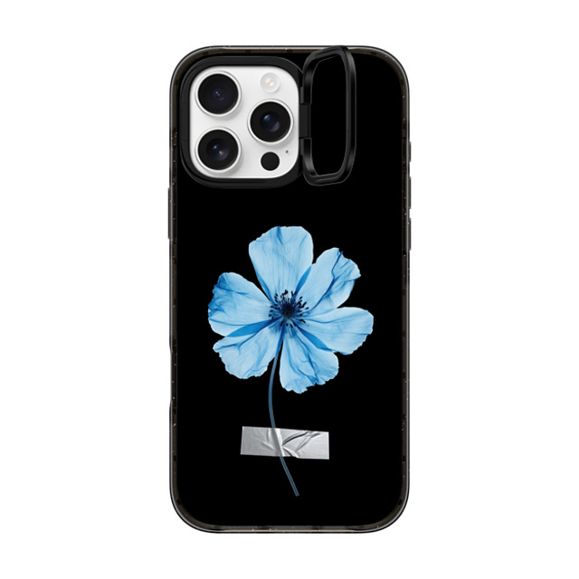 CASETiFY iPhone 16 Pro Max Case ブラック インパクトリングスタンドケース MagSafe対応 Floral フローラル Blue Blossom with Tape - Back to Black New iPhone CASETiFY iPhone 16 Pro Max Case ブラック インパクトリングスタンドケース MagSafe対応 Floral フローラル Blue Blossom with Tape - Back to Black New iPhone