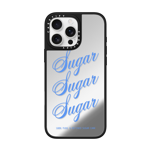 CASETiFY iPhone 16 Pro Max ケース Silver on Black ミラーケース MagSafe対応 Preppy,Quote Quote,Typography,Y2K,Pattern,Preppy Sugar Sugar Sugar Father's Day CASETiFY iPhone 16 Pro Max ケース Silver on Black ミラーケース MagSafe対応 Preppy,Quote Quote,Typography,Y2K,Pattern,Preppy Sugar Sugar Sugar Father's Day