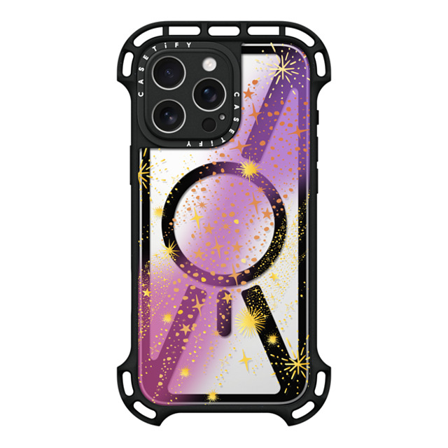 CASETiFY iPhone 16 Pro Max ケース ブラック ウルトラ バウンスケース MagSafe対応 Twinkling Stars casetify_artist