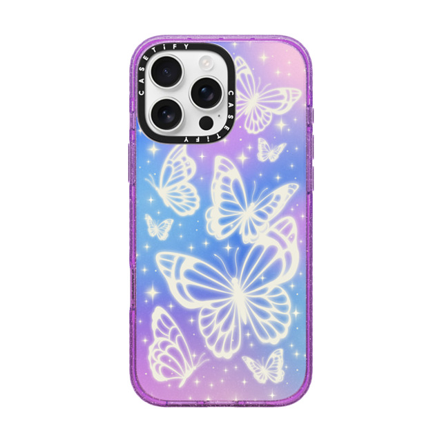 CASETiFY iPhone 16 Pro Max ケース Glitter Purple インパクトケース MagSafe対応 Butterfly,Nature Butterfly,Butterfly,Maximalism,Nature,Pastel,Pastel Butterfly Aurora Back to School CASETiFY iPhone 16 Pro Max ケース Glitter Purple インパクトケース MagSafe対応 Butterfly,Nature Butterfly,Butterfly,Maximalism,Nature,Pastel,Pastel Butterfly Aurora Back to School