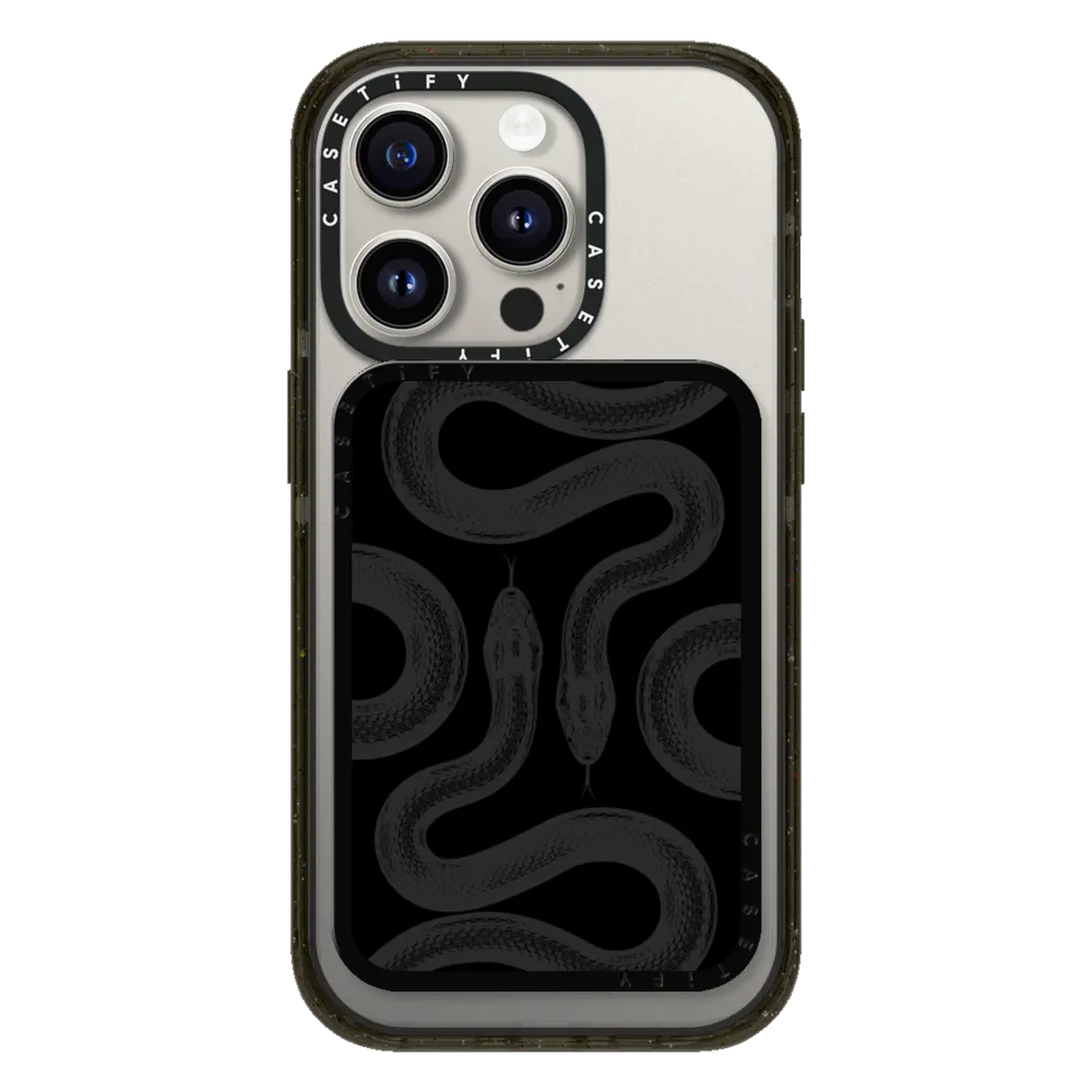 Snappy™ Cardholder Stand MagSafe Compatible - Black Kingsnake