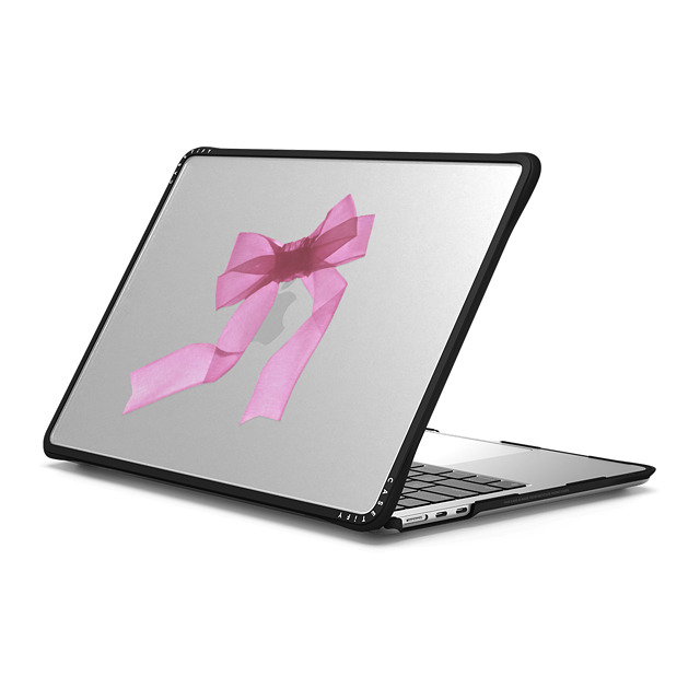 CASETiFY MacBook Air 13-inch (2022 / 2024) ブラック インパクト ケース Pink Organza Ribbon casetify_artist