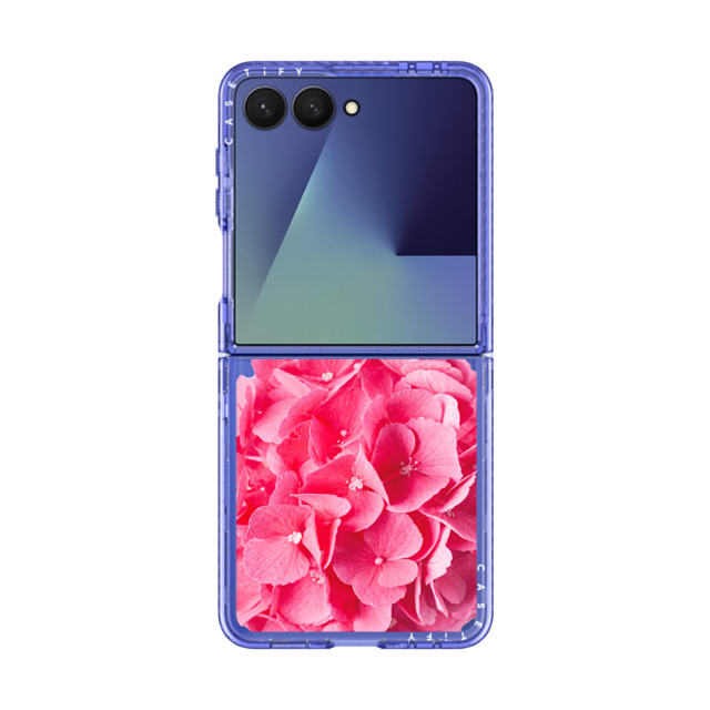 CASETiFY Galaxy Z Flip7 ケース Glacier Blue Impact Magnetic Case Hortensie casetify_artist