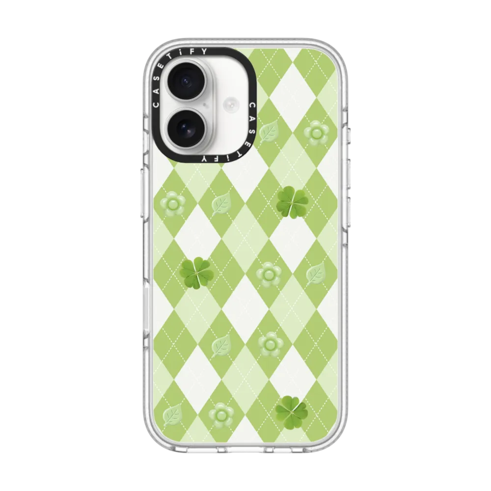 Impact Clear iPhone 17 Case MagSafe Compatible - Lucky Go Clover