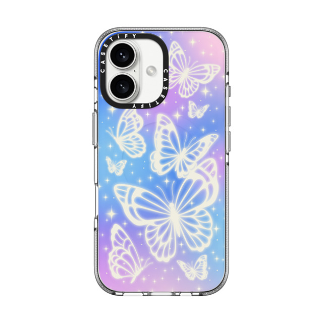 CASETiFY iPhone 16 Case Clear Clear Case MagSafe Compatible Butterfly,Nature,Pastel,Butterfly,Maximalism,Pastel Butterfly Aurora CASETiFY iPhone 16 Case Clear Clear Case MagSafe Compatible Butterfly,Nature,Pastel,Butterfly,Maximalism,Pastel Butterfly Aurora
