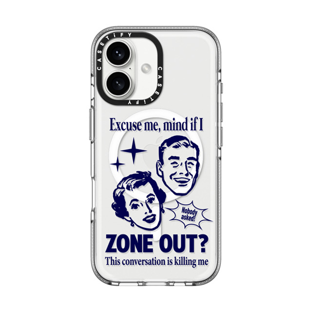CASETiFY iPhone 16 Case Clear Clear Case MagSafe Compatible Quote Quote,Quote Zone Out Mother's Day CASETiFY iPhone 16 Case Clear Clear Case MagSafe Compatible Quote Quote,Quote Zone Out Mother's Day