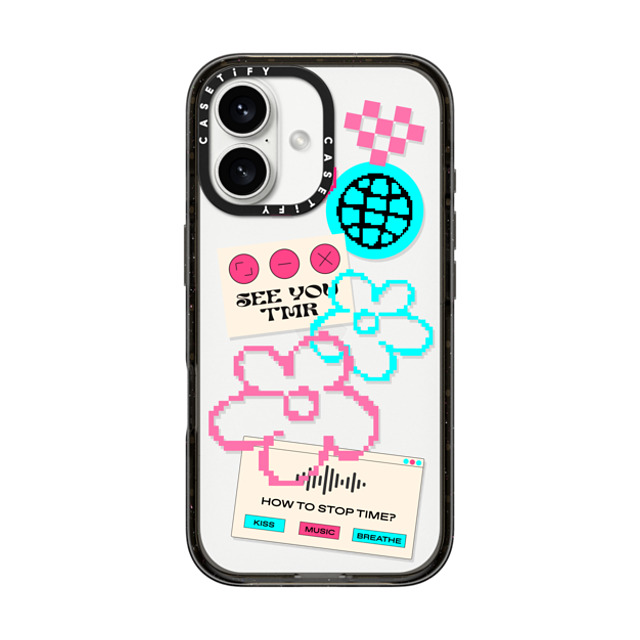 CASETiFY iPhone 16 Case Black インパクトケース Typography,Y2K Y2K,Typography See you tmr Mother's Day CASETiFY iPhone 16 Case Black インパクトケース Typography,Y2K Y2K,Typography See you tmr Mother's Day