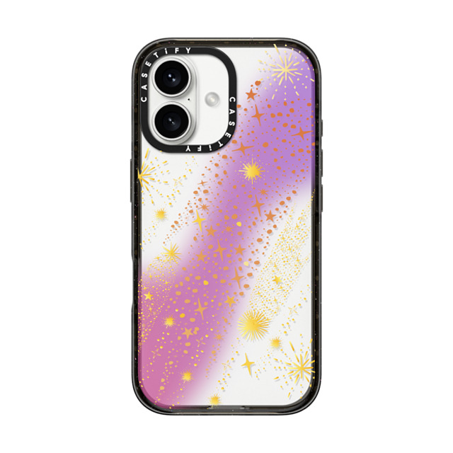 CASETiFY iPhone 16 ケース ブラック インパクトケース Twinkling Stars casetify_artist