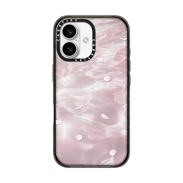 CASETiFY iPhone 16 Case Black インパクトケース Floral フローラル Floating Petals Mother's Day CASETiFY iPhone 16 Case Black インパクトケース Floral フローラル Floating Petals Mother's Day