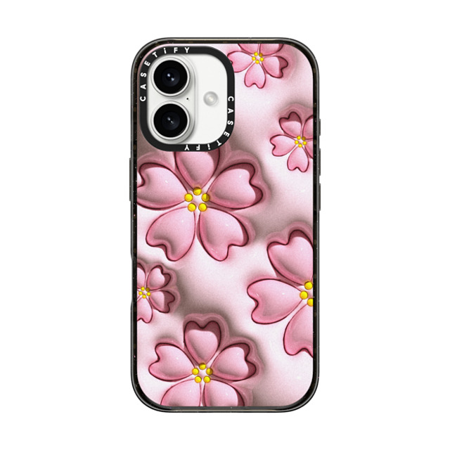 CASETiFY iPhone 16 Case Black インパクトケース MagSafe対応 Floral フローラル Sakura Father's Day CASETiFY iPhone 16 Case Black インパクトケース MagSafe対応 Floral フローラル Sakura Father's Day