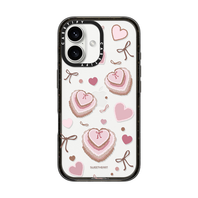 CASETiFY iPhone 16 ケース Black インパクトケース Sweetheart cake case casetify_artist