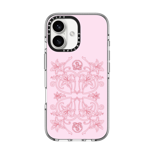 CASETiFY iPhone 16 ケース クリア クリア ケース MagSafe対応 Floral,Pattern Floral,Pattern Luxe Garden - Pink Back to School CASETiFY iPhone 16 ケース クリア クリア ケース MagSafe対応 Floral,Pattern Floral,Pattern Luxe Garden - Pink Back to School