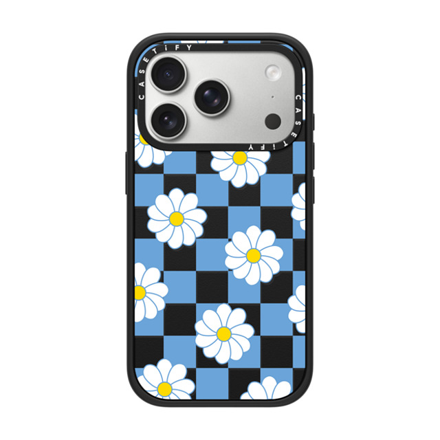 CASETiFY iPhone 17 Pro ケース マットブラック インパクトケース MagSafe対応 Preppy,Floral Checkered,Floral,Floral,Pattern,Y2K,Preppy Daisy Checkers CASETiFY iPhone 17 Pro ケース マットブラック インパクトケース MagSafe対応 Preppy,Floral Checkered,Floral,Floral,Pattern,Y2K,Preppy Daisy Checkers