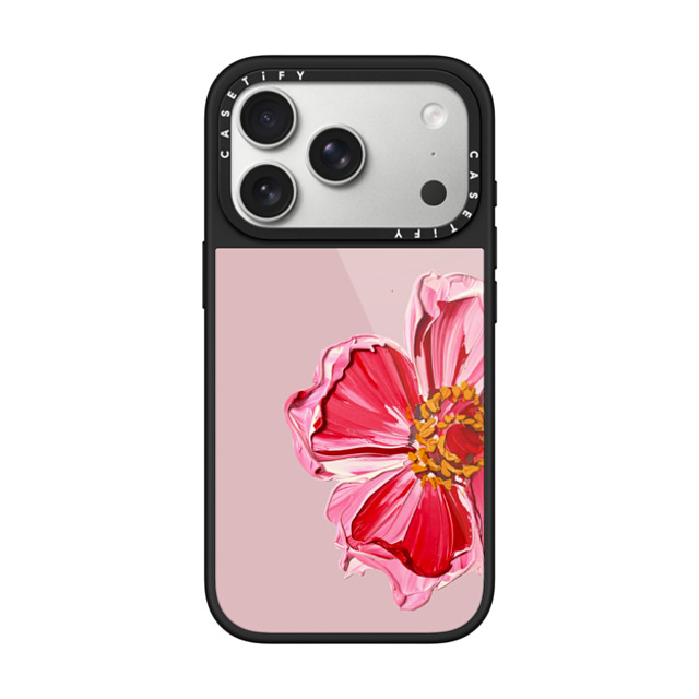 CASETiFY iPhone 17 Pro Case Black グレーズケース MagSafe対応 Floral,Fine Art Floral,Fine Art Floral Paint - Pale Petal CASETiFY iPhone 17 Pro Case Black グレーズケース MagSafe対応 Floral,Fine Art Floral,Fine Art Floral Paint - Pale Petal