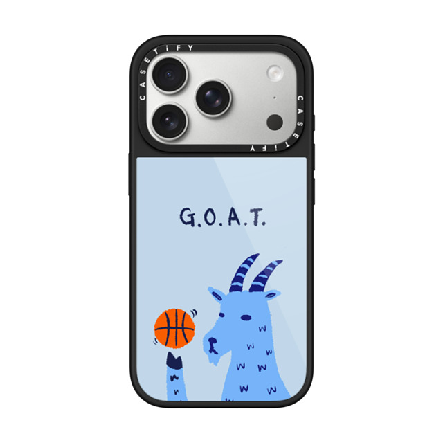 CASETiFY iPhone 17 Pro Case Black グレーズケース MagSafe対応 Animal アニマル GOAT - Blue Me Away