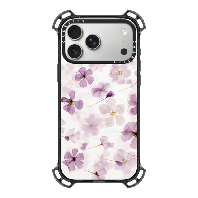 CASETiFY iPhone 17 Pro Max Case Black バウンスケース Floral,Pattern Pattern,Floral Lilac Blossom